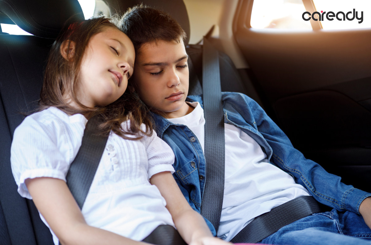 Ngủ trong chuyến đi là một trong những cách chống say xe hiệu quả
