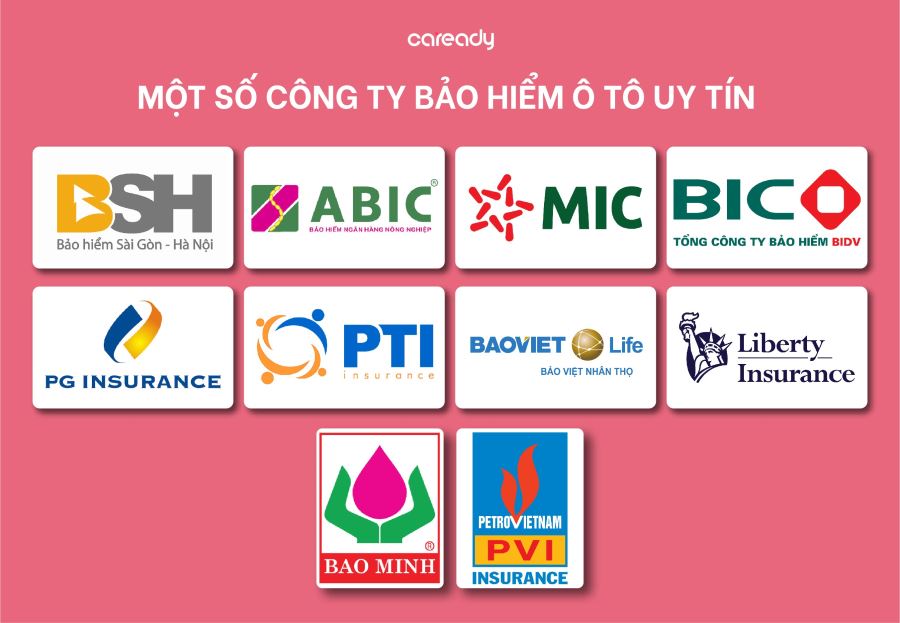 Một số công ty bảo hiểm ô tô uy tín