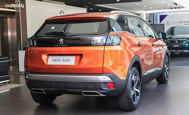 Thân và đuôi xe Peugeot 3008 không có nhiều thay đổi