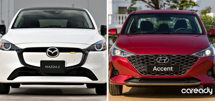 So sánh xe Mazda 2 và Hyundai Accent 