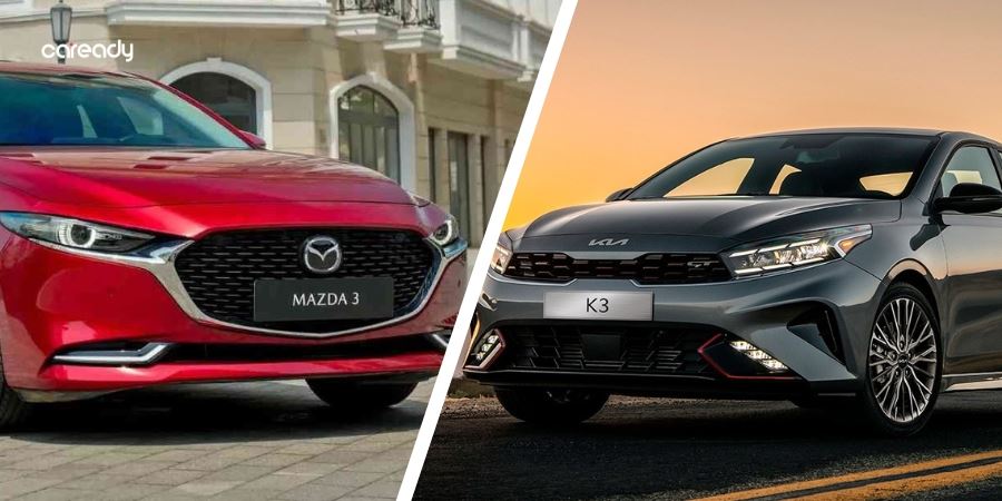 So sánh xe Mazda 3 và Kia K3