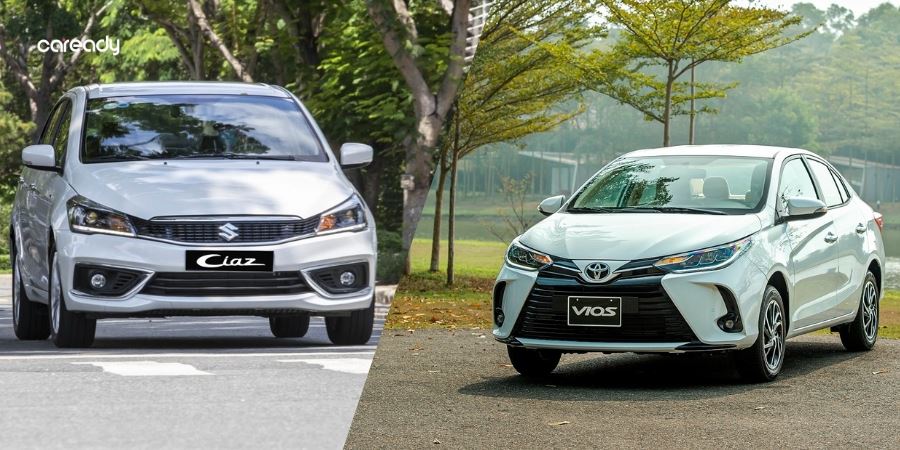 So sánh xe Suzuki Ciaz và Toyota Vios về thiết kế ngoại thất