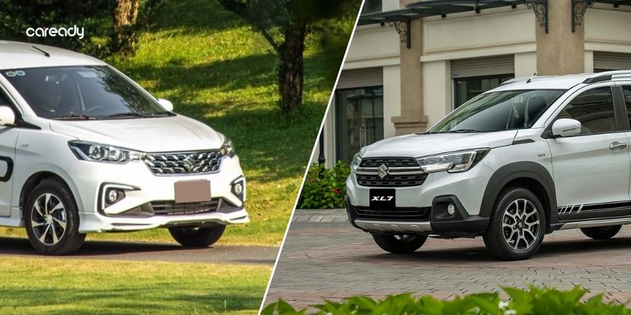 So sánh xe Suzuki Ertiga và Suzuki XL7 về thiết kế ngoại thất