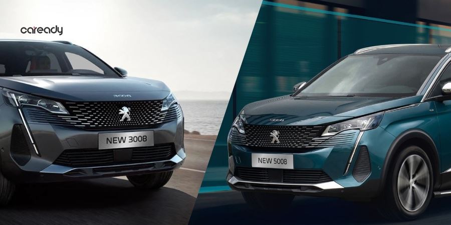 Thiết kế ngoại thất của Peugeot 3008 và Peugeot 5008 có nhiều điểm tương đồng