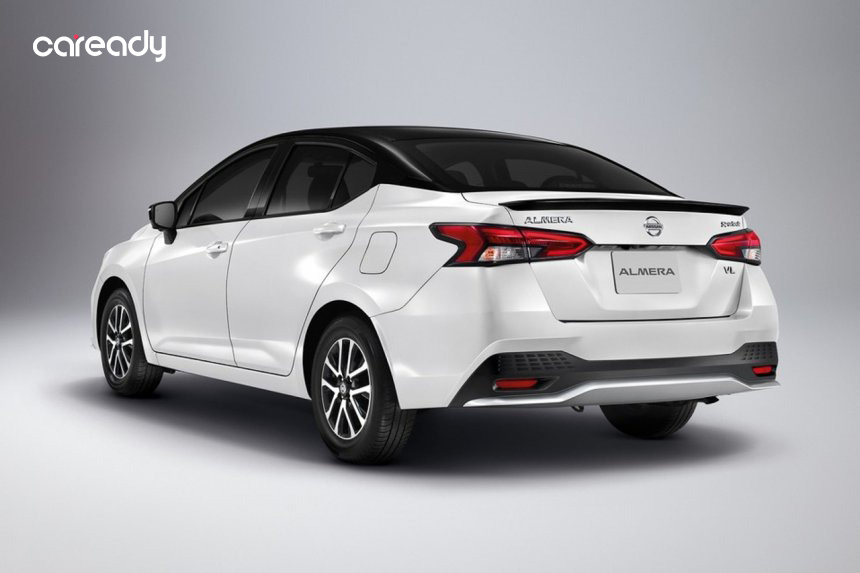 Thiết kế phần đuôi xe của Nissan Almera