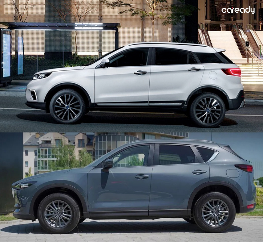 So sánh thiết kế ngoại thất Ford Territory và Mazda CX-5
