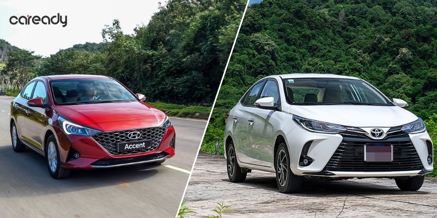 Ngoại thất Accent hiền hòa, nhẹ nhàng; Vios táo bạo, thể thao