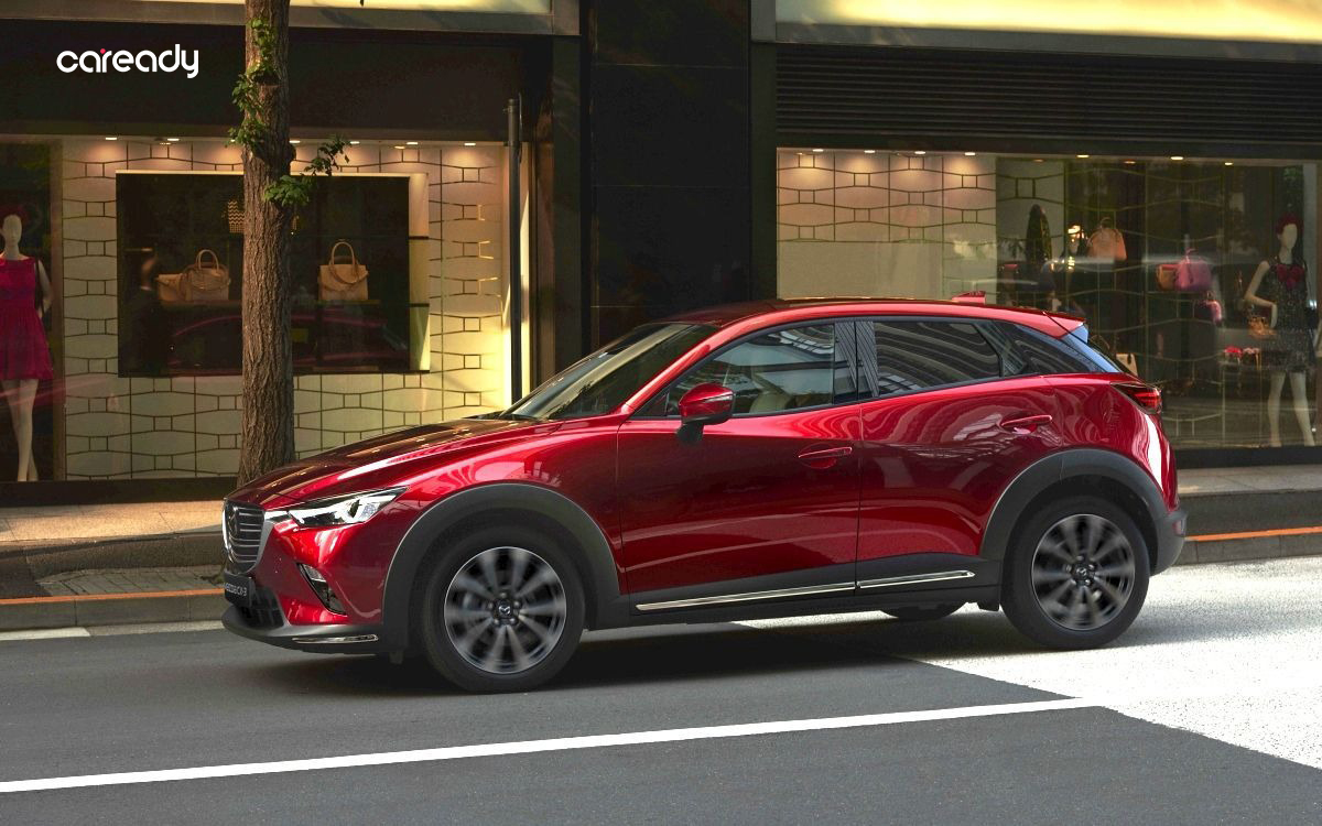 Mazda CX-3 2023 có nét tương đồng với Mazda 2 hatchback nhưng được nâng cấp 