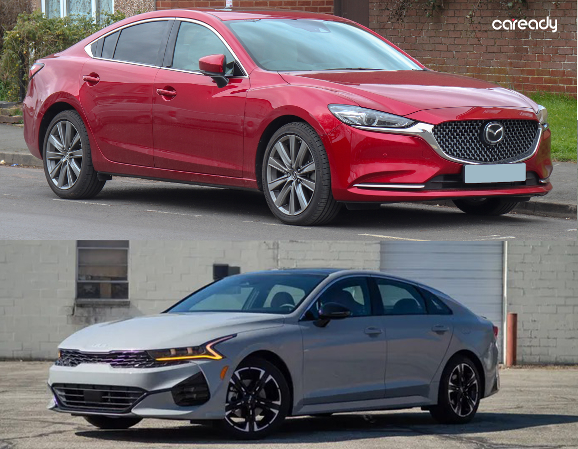 So sánh thiết kế ngoại thất Mazda 6 và Kia K5