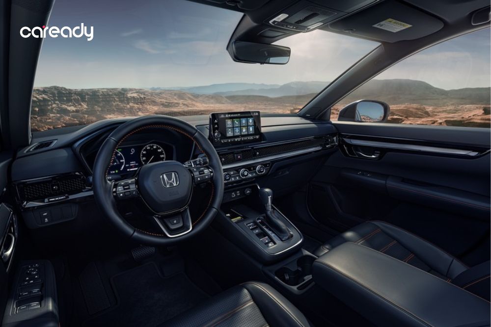 Khoang lái CR-V có nhiều điểm tương đồng với Civic