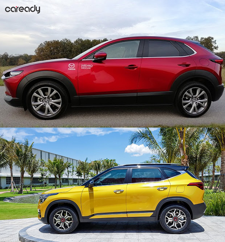 So sánh thân xe Mazda CX-30 và Kia Seltos