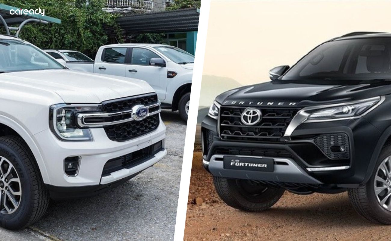 So sánh thiết kế đầu xe Everest và Fortuner