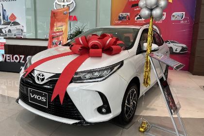 Toyota Vios 1.5G AT 2022 Trắng - Ưu đãi tiền mặt và nhiều phụ kiện chính hãng
