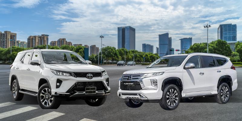 So sánh xe Toyota Fortuner và Mitsubishi Pajero Sport